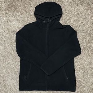 Black sherpa/fleece jacket